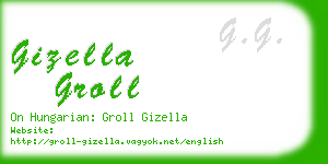 gizella groll business card